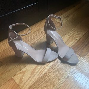 Madden Girl Block Heel Blush Sandals